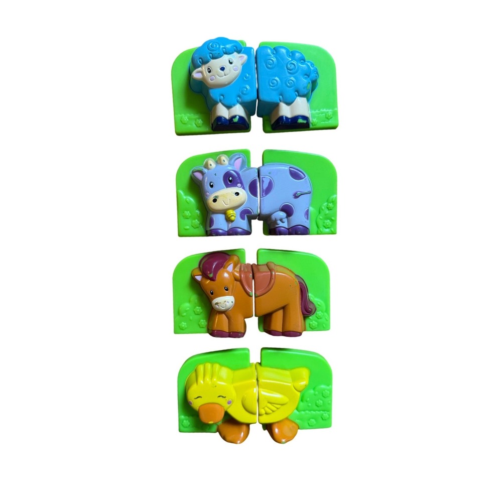 LeapFrog Fridge Farm Magnetic Animal Set Complete Cow Horse Sheep Duck Toy